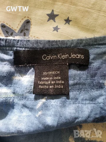 Calvin Klein памучна ризка, снимка 3 - Ризи - 56404090