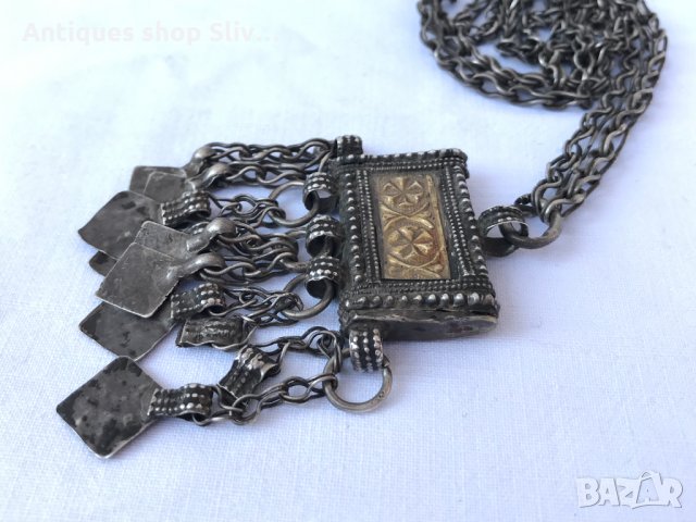 Автентичен сребърен накит/ муска №0609, снимка 6 - Антикварни и старинни предмети - 33907187