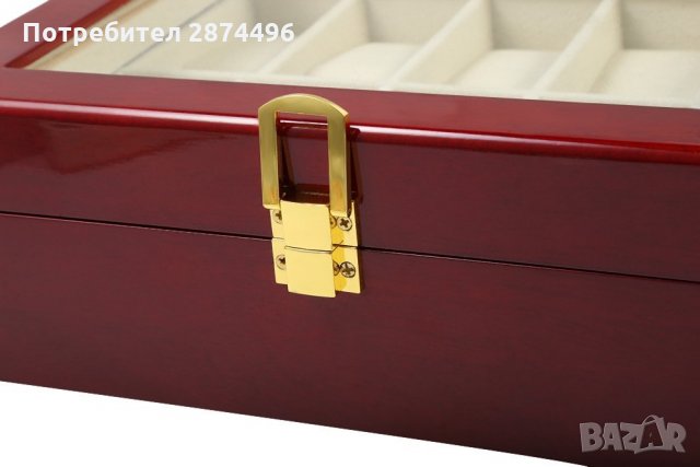 2171 Дървена кутия за 10 часовника, снимка 4 - Други стоки за дома - 30852654