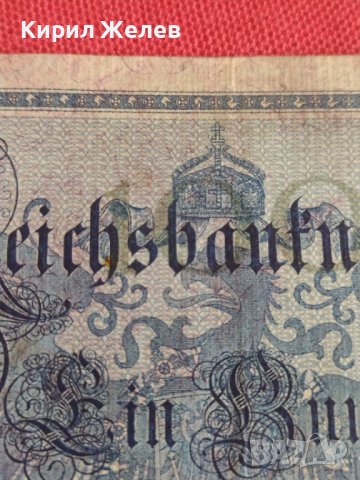 Райх банкнота 100 марки 1908г. Германия рядка за колекционери 28300, снимка 4 - Нумизматика и бонистика - 37142722