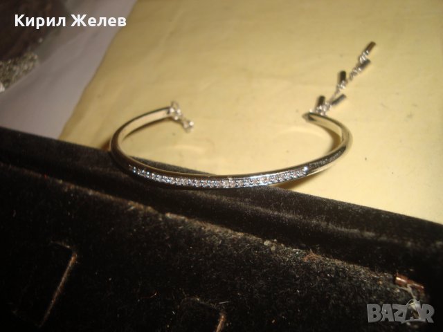 СРЕБРИСТО УКРАШЕНИЕ ИНКРУСТИРАНО с МИНИАТЮРНИ ЦИРКОНИ 23769, снимка 4 - Други - 33789551