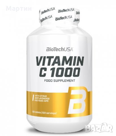 BIOTECH USA - Vitamin - C - Витамин - Ц - 1000mg./ 100 Tabs.