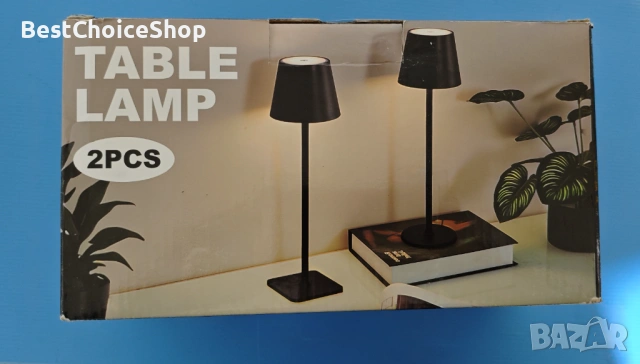 Регулируеми LED презареждащи се лампи 2-опаковка с докосване безжична USB-C, снимка 3 - Лед осветление - 54093895