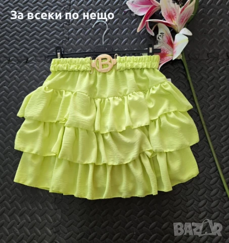 Дамска Къса Лятна Пола-Панталон🔝Лятна Къса Пола С Вътрешни Панталонки - 2 Налични Цвята Код VL-99, снимка 4 - Поли - 50828985