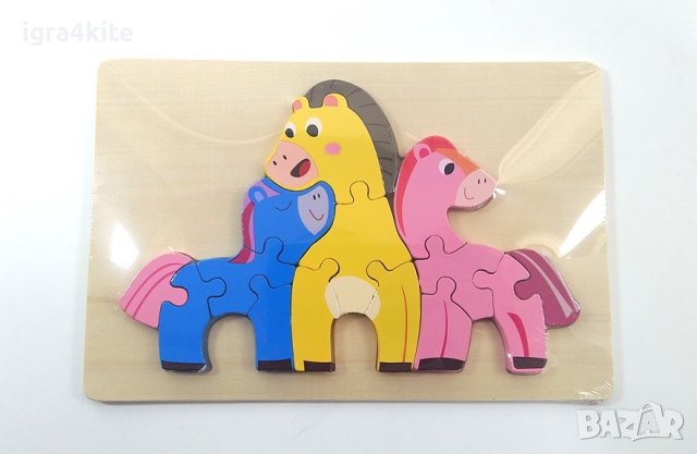 8 модела дървени пъзели на животни , снимка 6 - Образователни игри - 42862928