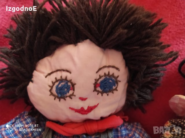 Стари меки ръчно изработени кукли момче и момичр, снимка 8 - Колекции - 29699307