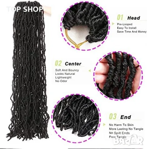 Нов комплект туистъри за коса удължения афро прическа жени плитки, снимка 3 - Аксесоари за коса - 50015933