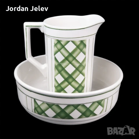 Винтидж комплект за миене – Белгия, Genval., снимка 2 - Декорация за дома - 50962979