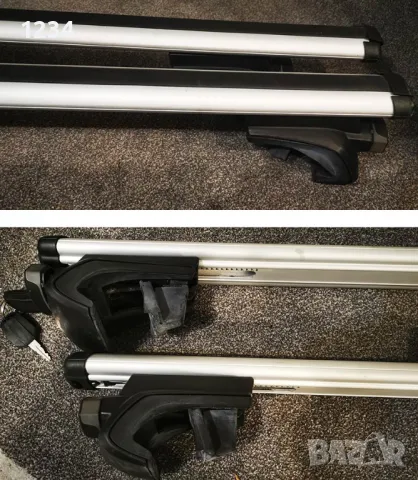 THULE алуминиев багажник напречни греди за монтаж на надлъжни рейки 135cm, снимка 3 - Аксесоари и консумативи - 49733317