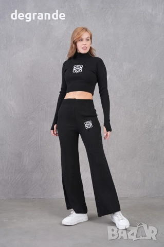 Дамски рипсен сет Loewe с ефектен ръкав, снимка 3 - Комплекти - 52787318