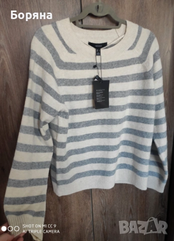 Vero Moda нов с етикет пуловер с брошка, снимка 4 - Блузи с дълъг ръкав и пуловери - 53287837