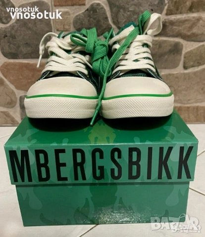 Мъжки кецове BIKKEMBERGS, Зелен -номер-41,43,44,45 и 46, снимка 5 - Кецове - 53946366