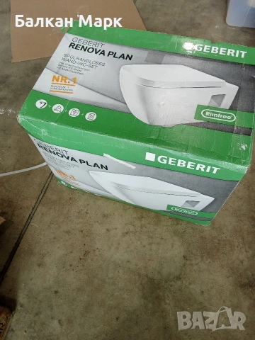 Конзолна тоалетна чиния Geberit Renova Plan Rimfree , снимка 4 - Други - 54088744