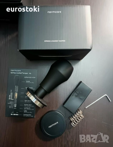 Професионален тампер за кафе Normcore с регулируемо контактно налягане 15 lb / 25 lb / 30 lbs, неръж, снимка 8 - Кафе машини - 52297170