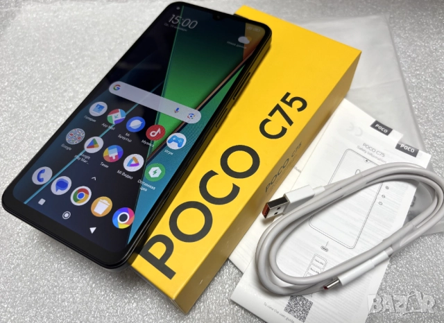 КАТО НОВ! Xiaomi Poco C75 128GB 6GB RAM Black