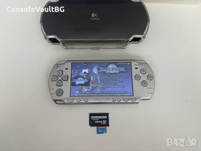 Хакнат Sony PSP 2004 + 64GB карта с 40 игри , снимка 2 - PlayStation конзоли - 56223517