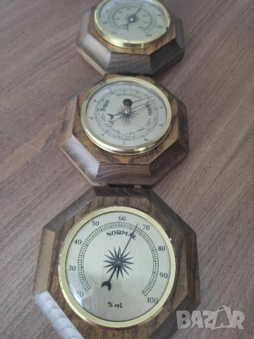 Ретро метеорологична станция* Термометър* Влагомер* Барометър* , снимка 7 - Антикварни и старинни предмети - 51269575