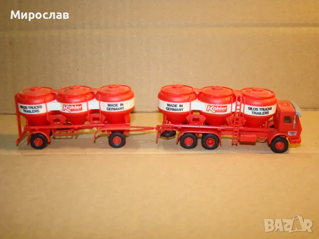KIBRI 1:87 H0 MERCEDES ТИР КАМИОН ИГРАЧКА МОДЕЛ ЦИСТЕРНА, снимка 4 - Колекции - 48269526