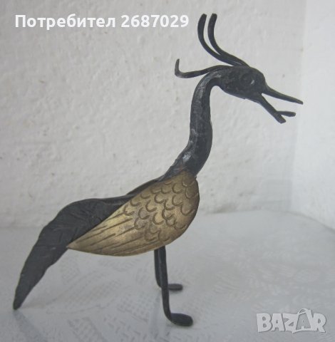 метал птица, снимка 1 - Статуетки - 38424310