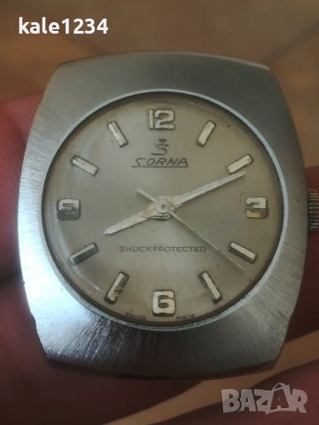 Швейцарски часовник SORNA. Swiss made. Vintage watch. Механичен. Дамски, снимка 2 - Дамски - 42096937