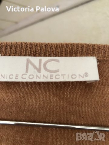Прекрасна жилетка NICE CONNECTION,40%кашмир,60%памук, снимка 2 - Жилетки - 31293142