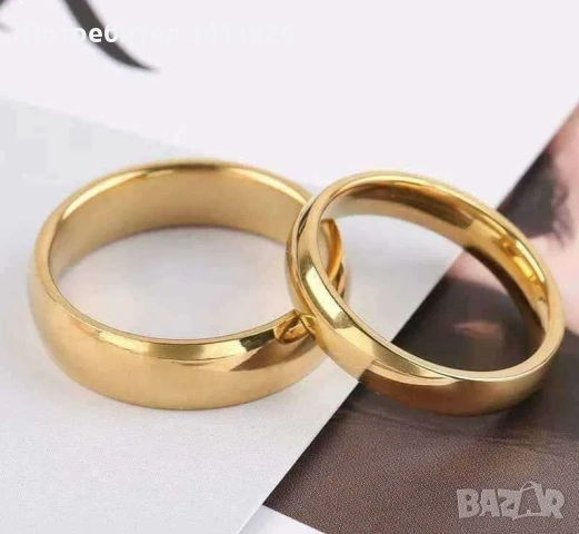Classic Gold Wedding Rings 💍 | комплект 2 броя халки