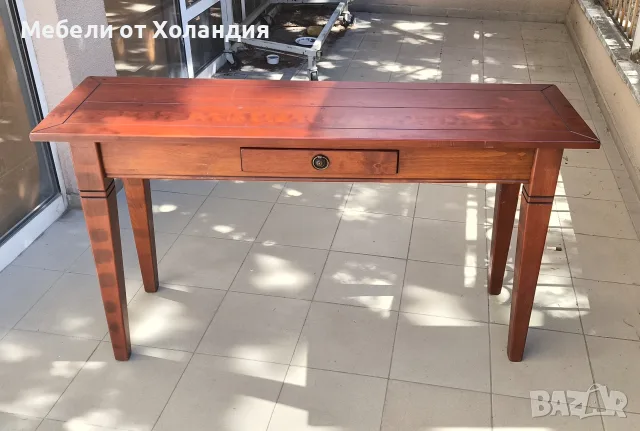 Конзолна маса от масив с чекмедже, снимка 12 - Маси - 56001882