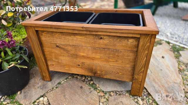 Дървени кашпи/саксии/плантери за двор, градина или тераса, снимка 4 - Саксии и кашпи - 53906114