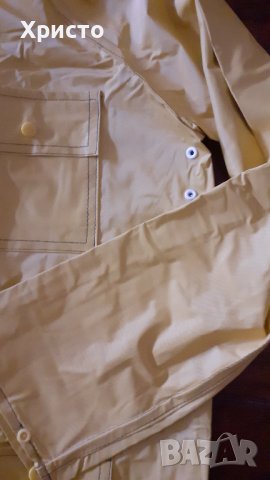 дъждобран качествен XL за многократна употреба, цвят жълто/син, плътен, с качулка, снимка 6 - Други - 37762238