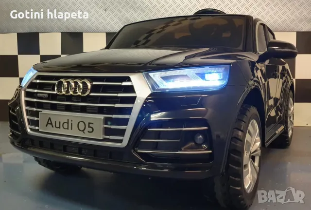  Акумулаторен Двуместна джип Audi Q5 4X4 24V батерия,MP4, снимка 4 - Електрически играчки - 50269143