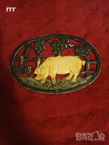 Стара чугунена табела от месарски магазин, снимка 6 - Антикварни и старинни предмети - 47943757