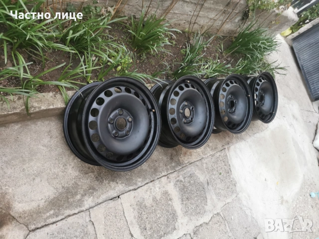 4бр. перфектни стоманени джанти 16" 5x112, Et50, 6,5J, снимка 2 - Гуми и джанти - 53115995