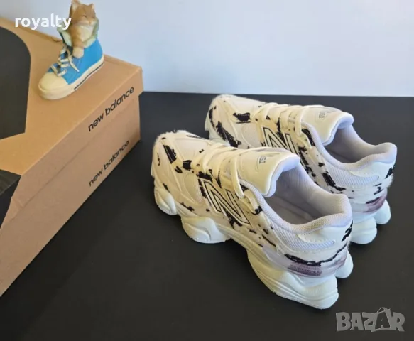 New Balance 9060 Черно-Бял Cow Print Нови Дамски Маратонки Ню Баланс с Кутия , снимка 4 - Маратонки - 56135212