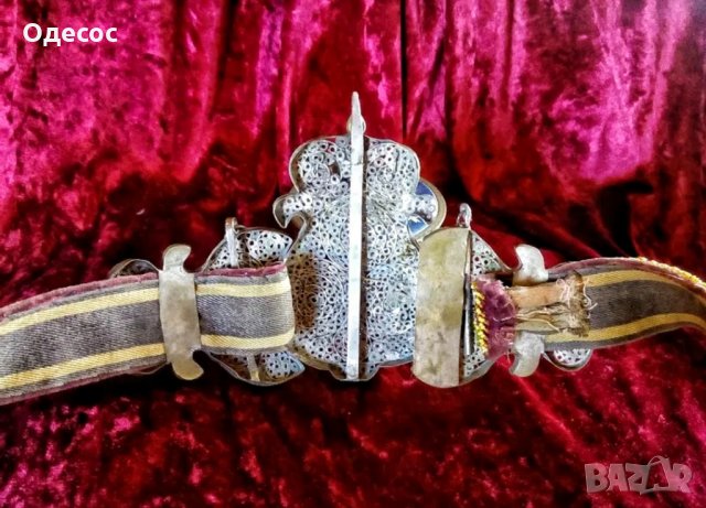 Уникални Възрожденски сребърни филигранни пафти със звездата на Давид, снимка 5 - Антикварни и старинни предмети - 30154204