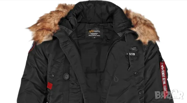 Яке / парка  Alpha industries N3B Airborne parka   размер Л, снимка 9 - Якета - 48655992