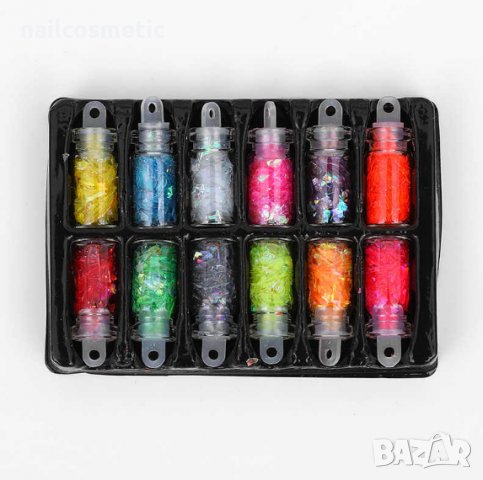 Цветно нарязано фолио за декорация на маникюр, снимка 5 - Продукти за маникюр - 9187972