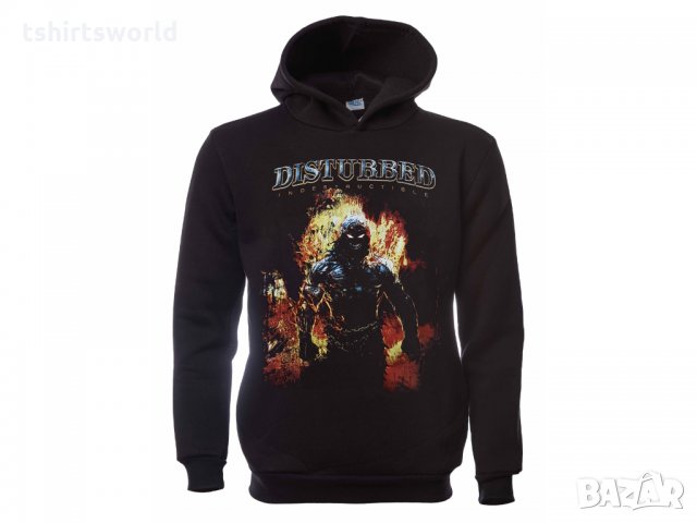 Нов мъжки суичър с дигитален печат на музикалната група Disturbed (Дистърбт), снимка 10 - Суичъри - 31757788