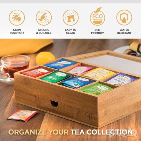 Луксозна кутия за съхранение на чай, снимка 2 - Други стоки за дома - 42500511