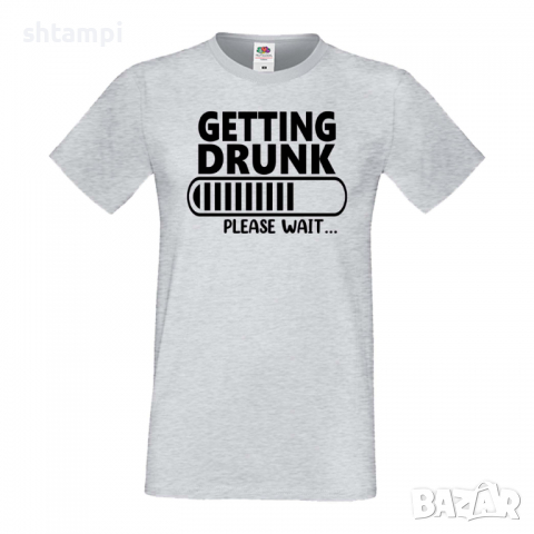Мъжка тениска Getting Drunk Please Wait,Бира,Бирфест,Beerfest,Подарък,Изненада,Рожден Ден, снимка 4 - Тениски - 36377816