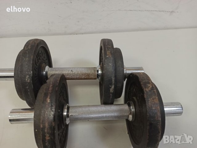 Дъмбели 2x9.5кг , снимка 2 - Фитнес уреди - 31297478