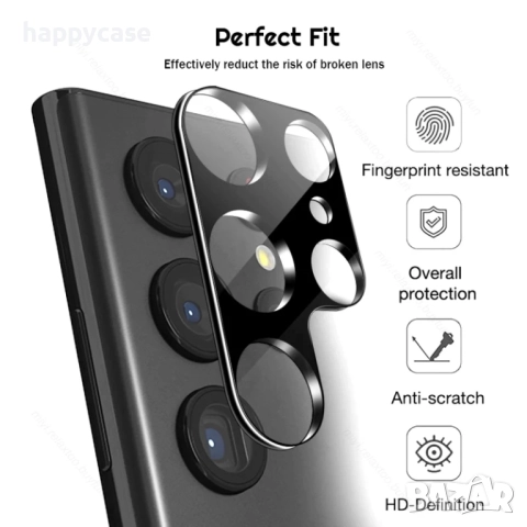 Samsung Galaxy S26 Ultra / 3D 9H Стъклен протектор за камера, снимка 2 - Фолия, протектори - 52734024