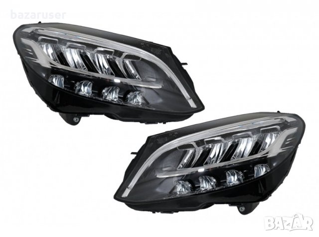 Комплект LED фарове за Mercedes C класа W205, S205 след 2019 година, ляв и десен, снимка 9 - Аксесоари и консумативи - 32114320
