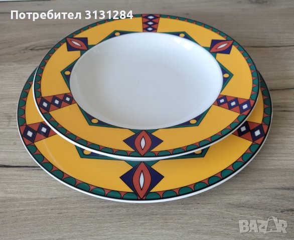 Винтидж Арт Деко Kahla сет чинии Германия, снимка 2 - Чинии - 40829818