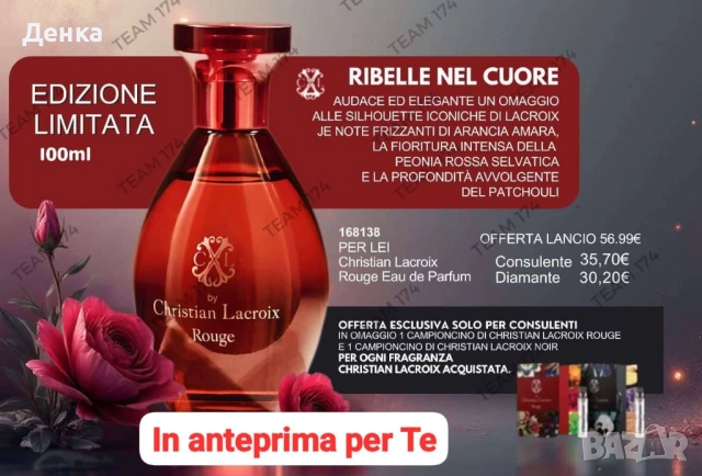 Парфюм ЛАКРОА ЧЕРВЕН