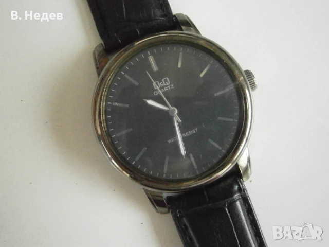 НОВ! Q&Q quartz watch, нова батерия, 41 мм без коронката, снимка 2 - Мъжки - 50492910