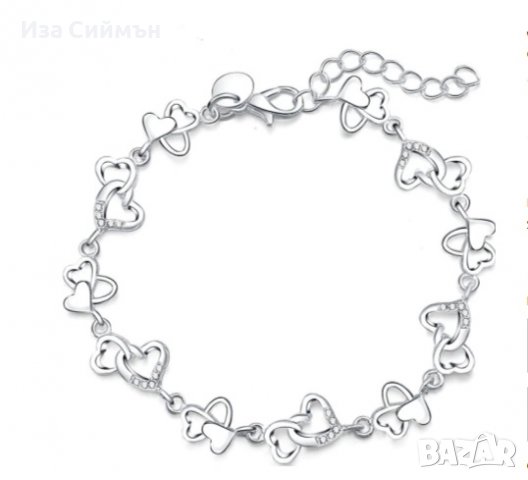 Сребърна гривна, снимка 1