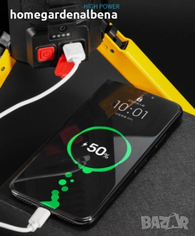 Мощен Мултифункционален LED Фенер W5165-1 | 3200LM | 4500mAh, снимка 3 - Къмпинг осветление - 54209315