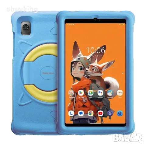 Таблет Blackview Tab 60 Pro Kids, Wi-Fi, 10.1 инча, HD IPS, 1280x800, 8GB RAM, 128 GB, Blue