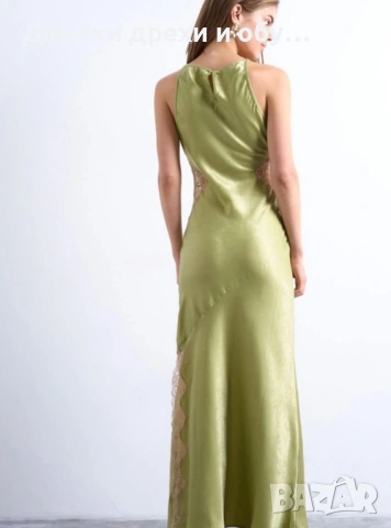 Дамска рокля с дантела и сатен, снимка 4 - Рокли - 54232755