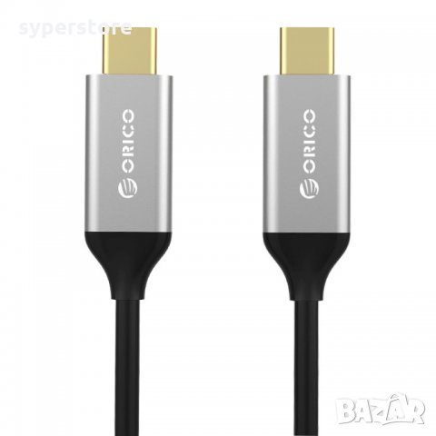 Кабел USB3.1 Type C към USB Type C Gen2 0.50m 5A Orico CCU-05-GY-BP Cable USB Type C M/F